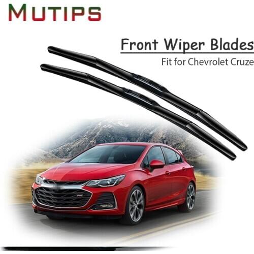 1Set Rubber Car Front Wiper Blade Kit For Chevrolet Cruze 2018 2017 2016-2009 Windscreen Original Insert Strip Auto Accessories