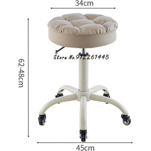 Beauty Manicure Makeup Stool Pulley Barber Stool Hairdressing Chair Hair Salon Special Hair Cutting Work Stool