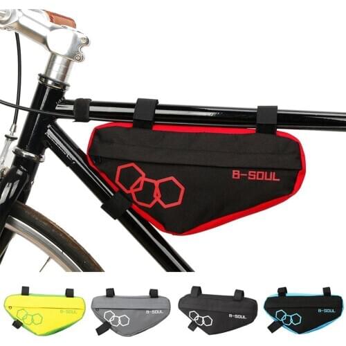 Fietsen Mountainbike Zakken Fiets Zadeltas Fietsen Bicycle Front Beam Package Triangle Bag Tassen Zwart Blauw Rood IN STOCK