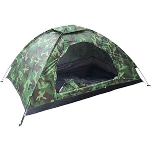 1 Person Portable Outdoor Camping Tent Outdoor Hiking Travel Camouflage Camping Napping Tent
