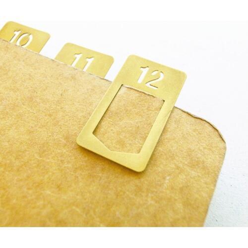 12 Pcs/lot Vintage Copper Bookmark Mini Reto Metal Book Marker For Books Office Accessories School Supplies Stationery Store