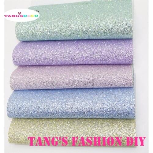 15PCS/Set----20x22cm DIY Hair Bow Material Baby Color Glitter PU Synthetic Faux Leathers