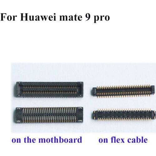 2pcs FPC connector For Huawei Mate 9 pro 9pro LCD display screen on motherboard mainboard For Huawei Mate9 pro 9pro