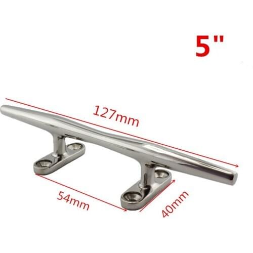 Stainless steel 316 heavy duty solid base Cleat bollard of marine hardware