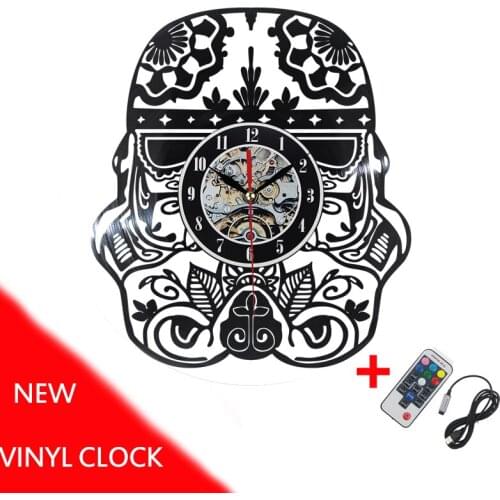 3D Vinyl Wall Clock 2019 Free Shipping Art Watch Antique Style Quartz Clock Large Home Decor Clocks Acrylic Record Watch In Wall