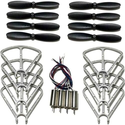 4DRC V9 MINI Drone RC 4D-V9 Quadcopter Spare Parts Propeller Blades Maple Leaf guard Motor Engines