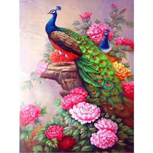 Full Drill Diamond Painting Beautiful Peacock 5d Diamond Embroidery Sale Diamond Picture Of Rhinestones Home Decor Gift FC248