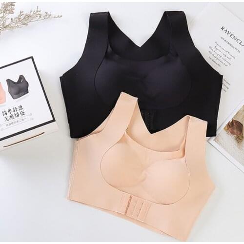Seamless X Strap Bra Back Support for Women Chest Brace Up Posture Corrector Shapewear Tops Vest With Bras Vest Body Shaper