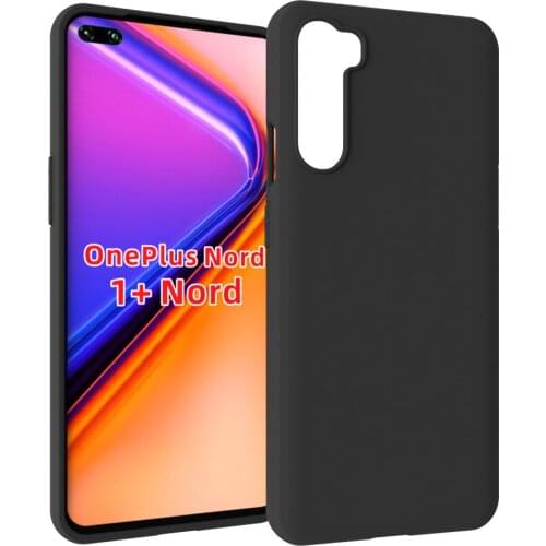 Black Matte Non-Slip Skid-proof Soft TPU Transparent Silicone Clear Case Cover for Oneplus Nord( 1+Nord)