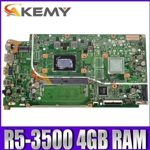 X512DA Motherboard For Asus X512DA F512DA X512D F512D X512DK Laptop Motherboard W/ 4G-RAM Ryzen 5 3500U CPU