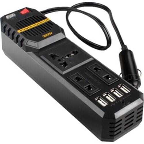 200W Mini Car Vehicle Inverter DC 12V to AC 220V USB Output High-power Power Inverter Small Car Special Edition