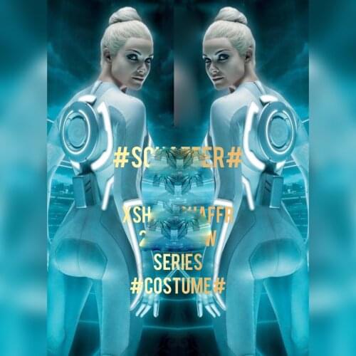 Robot luminous strip costume Sexy Nightclub women gogo technology space female ds one-piece bodysuit