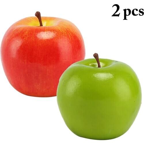 2Pcs Lifelike Artificial Fruit Realistic Simulation Fruit Fake Fruit Photography Props Hawaii Party Decoration Accessories