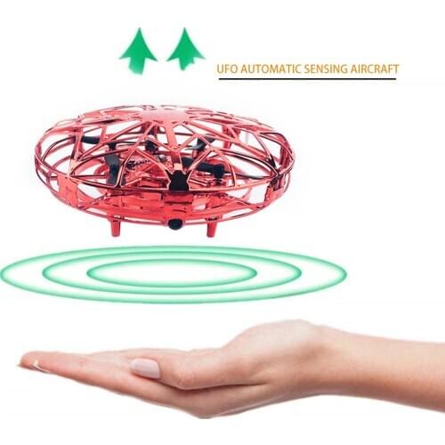 Mini Helicopter UFO Induction Aircraft Drone Without Remote Control Automatic Flight Infrared Sensor Flying Saucer Kids Gift