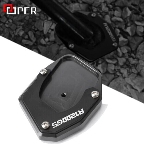 Motorcycle Aluminum Side Stand Enlarger Extension Plate For BMW R 1200 GS 2007-2012 R 1200 ADV 2008 2009 2010 2011 2012