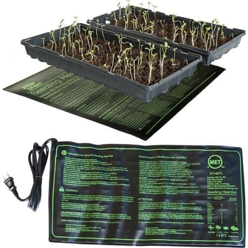 Seedling Heating Mat 20X20cm Waterproof Plant Seed Germination Propagation Clone Starter Pad 110V/220V Garden Supplies