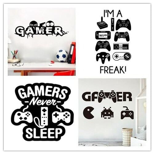Cartoon Games Wall Stickers,bedroom Wall Decoration for Kids Rooms Art Mural Childrens Gifts
