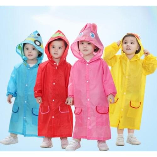 New Cartoon Children Kid Boy Girl Hooded Rain Coat/Rainsuit,Kids Waterproof Raincoat for Children 50 pcs