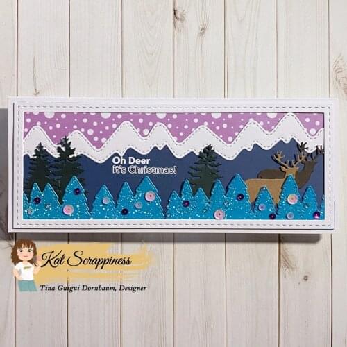 Panalisacraft layered mountain Metal Cutting Dies Stencils for DIY Scrapbooking/album Decorative Embossing DIY Paper Cards