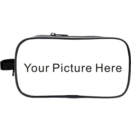 Customize Your Logo Name Image Boy Girl Cartoon Pencil Case Bag School Pouches Children Student Pen Bag Kids Purse Wallet