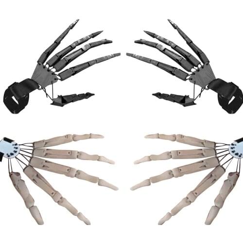 Halloween Articulated Fingers Dress Cosplay Sturdy And Light Terrifying Life-size Hands Prank Props Party