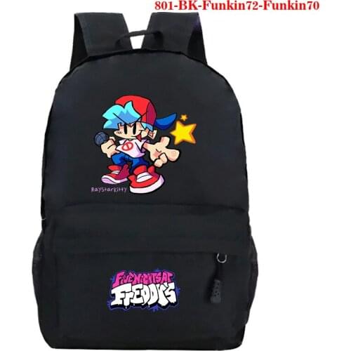 Game Friday Night Funkin Backpack Zipper School Bags For Teenage Girls Boys Travel Bags Mens Laptop Bag Children Bookbag Mochila
