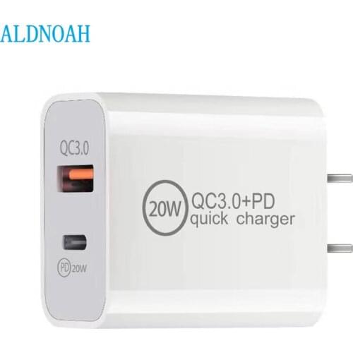 PD+Quick Charge 3.0 For iPhone Charger Wall Fast Charging For Samsung S21 S20 Plug Xiaomi Huawei Mobile Phone Chargers Adapter