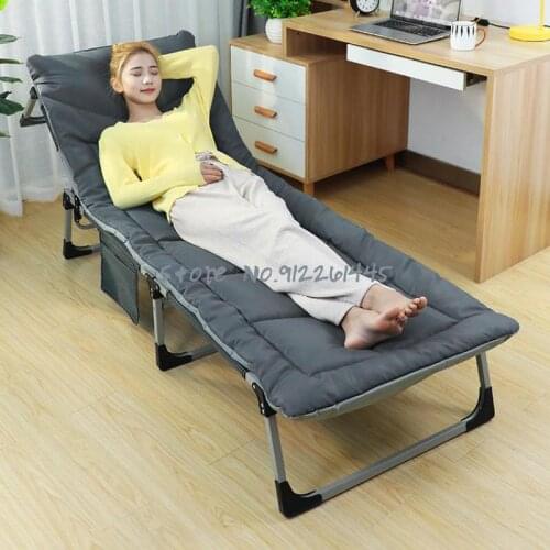 Folding Bed Sheet Man Nap Lunch Break Bed Office Sleeping Artifact Lying Down Sleeping Portable Escort Camp Bed