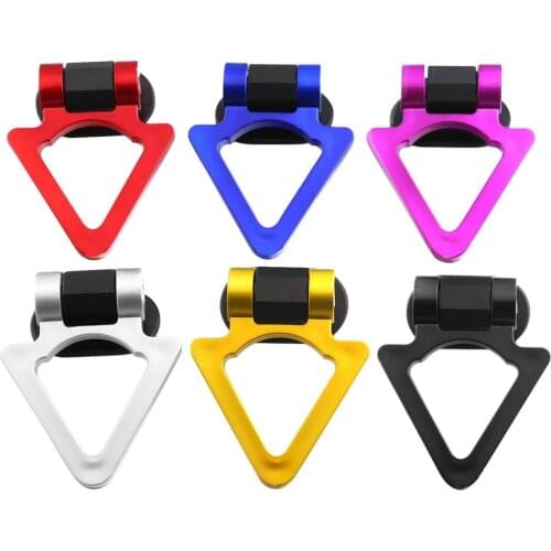 Universal ABS Car Front Bumper Sticker Decoration Adhesive Racing Ring Car Rear Front Tow Vehicle Towing Trailer Hook Accessory