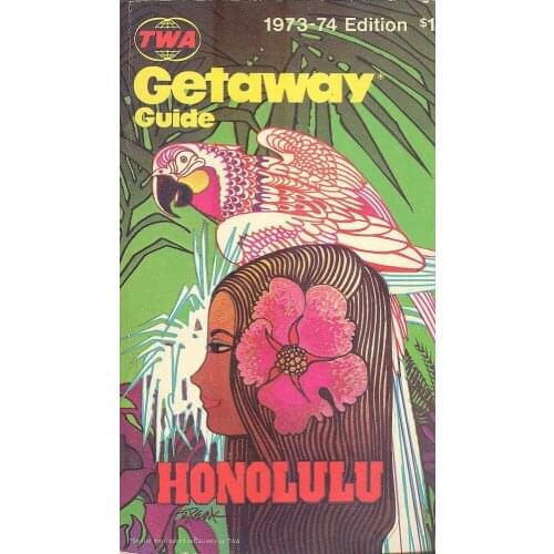 Vintage Hawaii Travel Tourism Honolulu Parrot Retro Poster Canvas Painting DIY Wall Paper Posters Home Decor Gift