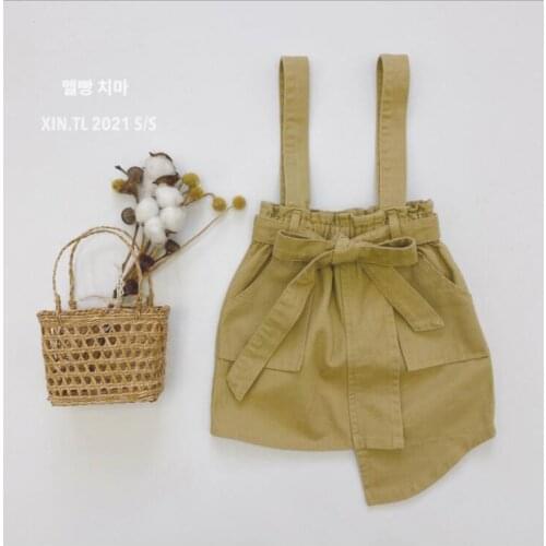 2021 Wholesale New Girls Bow Skirt Spring Cotton Fashion Girls Skirts 1-6 years QS91