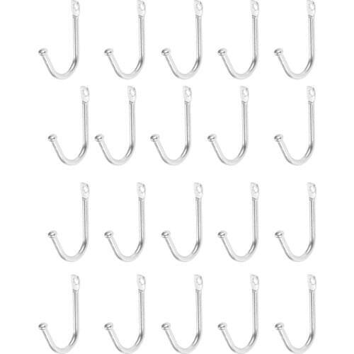 20pcs Vintage Bronze Hooks Bathroom Kitchen Bedroom Wall Hanger Hooks For Hanging Towel Clothes Hat Bag With Screws