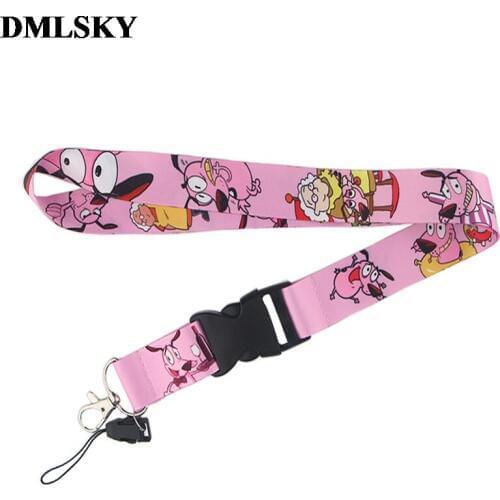 24pcs/lot Creative theme cartoon Lanyard Cute Keychain Lanyards for keys Badge ID Phone Rope Neck Straps Dog lanyard M3833