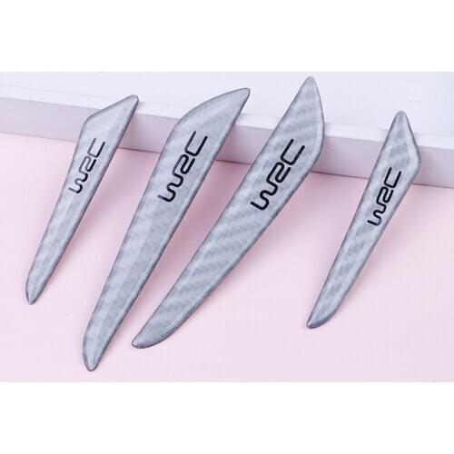 4pcs /set Silver Car Door Edge Guard Strip Protector Anti-collision Trim Sticker