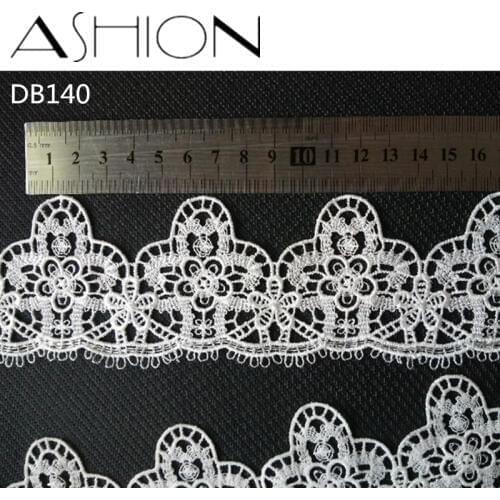 4yards 60MM white Embroidered net Lace Fabric DIY skirt hem Dance costumes Garment Accessories lace trim Sewing Craft LP-DB140