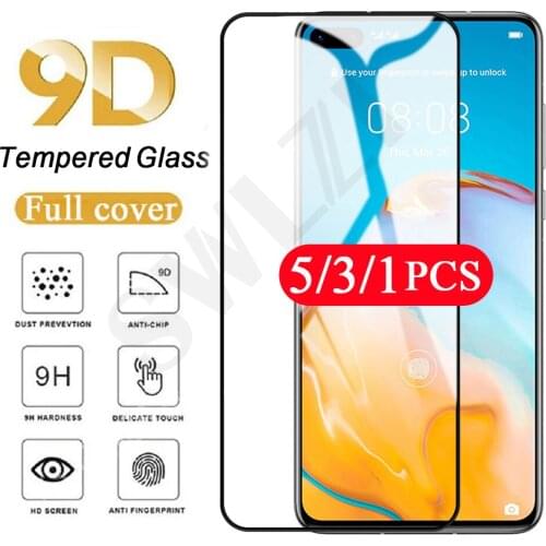 5/3/1Pcs screen protector for Huawei P40 lite E P30 P20 pro P smart Z S 2021 2020 plus 2019 2018 tempered glass protective film