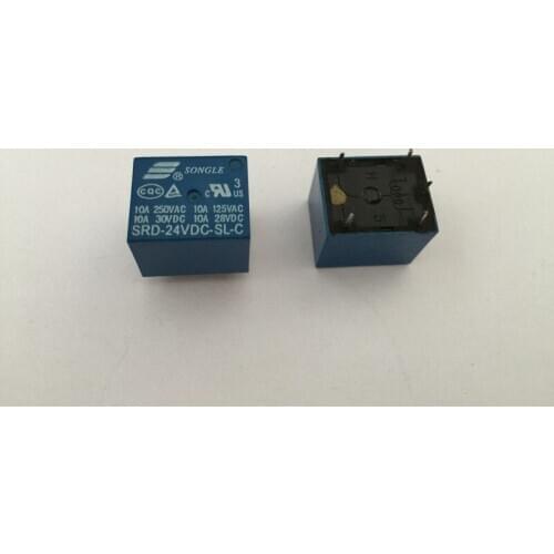 5PCS Relay SRD-24VDC-SL-C 24V 10A 5P T73 Power relay One on one off