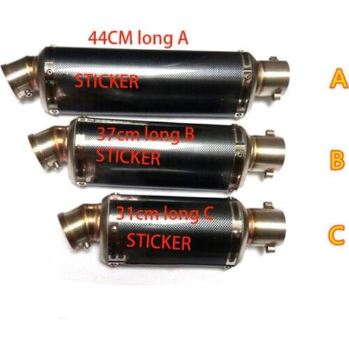 51mm Universal Moto Yoshimur Motorbike Motorcycle Exhaust Pipe Silencer For KTM ATV Z750 Z800 Z1000 NINJA250 CBR CRF230