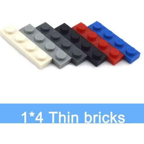 76pcs DIY Building Blocks Thin Figures Bricks 1x4 Dots Educational Creative Size Compatible With leduo Plastic Toys for Children