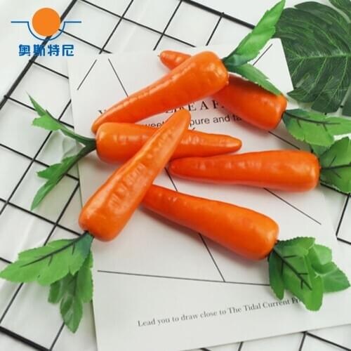 10pcs High imitation fake artificial carrot vegetable&plastic fake simulated artificial carrot model