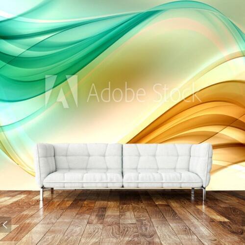 Abstract wallpaper,Gold Green Lines Design,murals for living rooms sofas bedrooms background walls PVC papel de parede