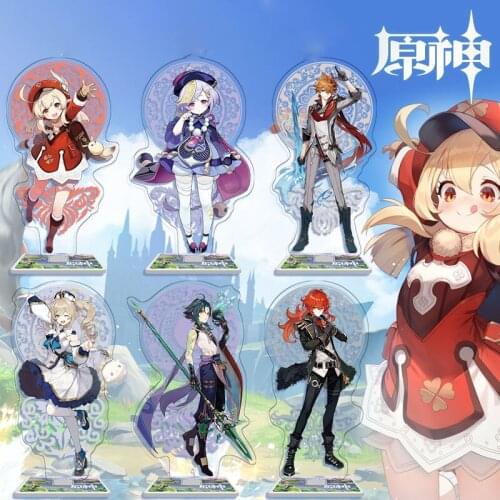 Anime Genshin Impact Figure Acrylic Stand Model Toys Cute Action Figure Decoration Cosplay Fans Collection Gifts Home Decor