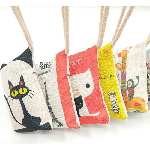 Car Activated Carbon Bag Bamboo Charcoal Sackcloth Absorber Formaldehyde Removing Moisture Proof Deodorant Air Freshener 100g/pc