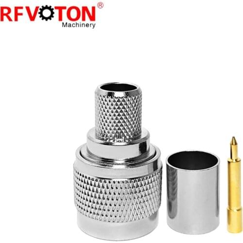 Free shipping 10pieces RF Coaxial Connector N male plug for LMR400 RG11 RG214 RG213 Cable