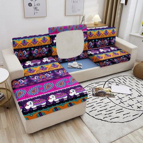 Sofa Seat Cushion Cover Ethnic Sofa Covers For Living Room Sofa Seat Cover Soft Stretch Sofa Slipcover Furniture Protector