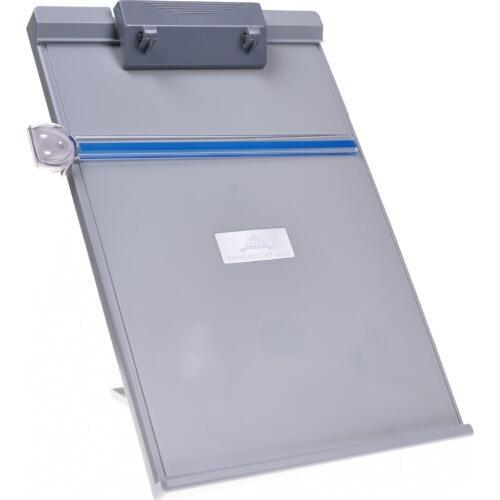 Gray Plastic Desktop Document Book Holder Copyholder Typist with 5 Adjustable Positions