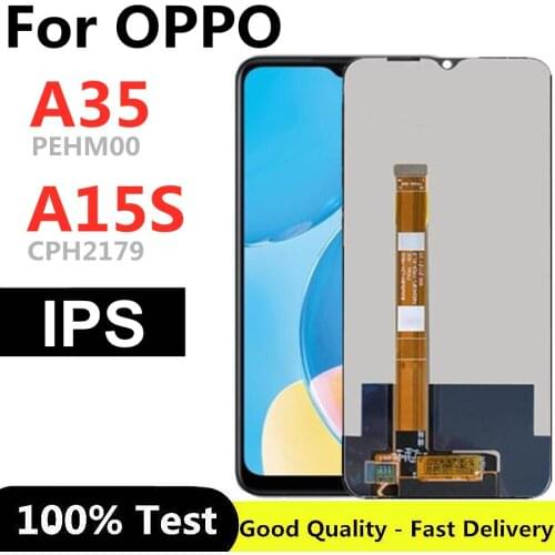 For OPPO A15S CPH2179 A35 PEHM00 6.52" LCD Display Touch Screen Digitizer Assembly Replacement