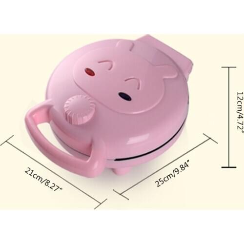 220V Electric Automatic Cake Machine Cartoon Waffle Sandwich Breakfast Maker UK