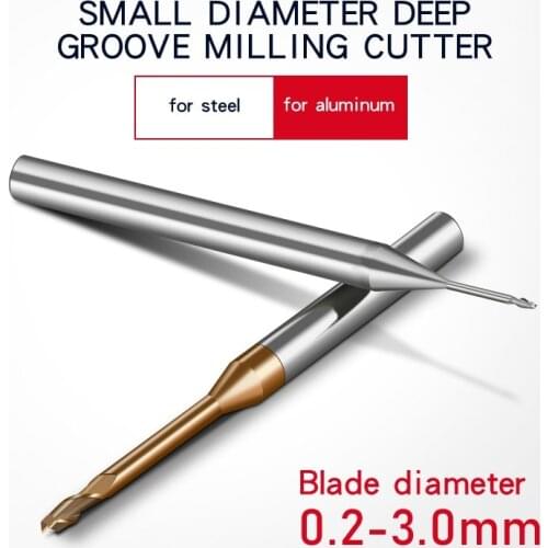 Deep Groove Alloy Face Milling Cutter Avoiding Long Neck Cutting Lengthening CNC 2Flute 1.1/1.2/1.6 Processing Steel For Matel