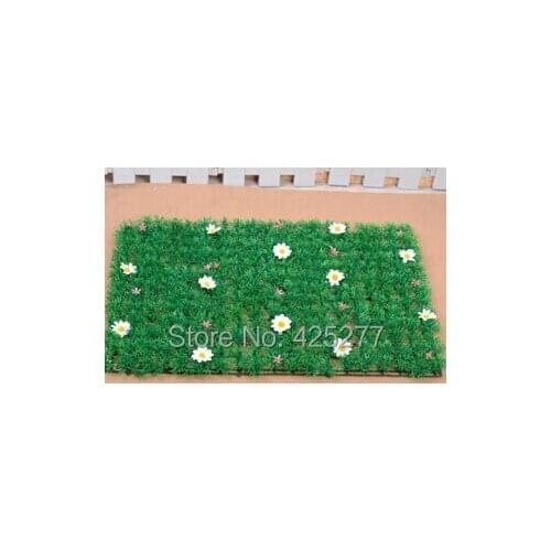 60*40cm Simulation lawn, with flower four grass, fake turf, plastic turf, artificial grass, handmade carpets,1pc 004018007
